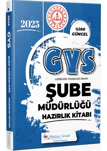 Meb Gys Şube Müdürü Hazırlık Kitabı