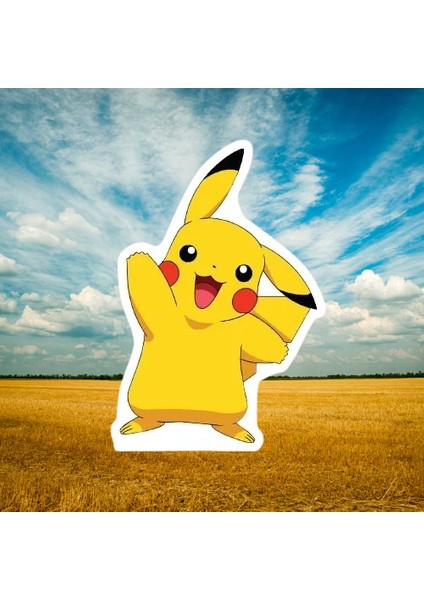 Ayaklı Pano Pokemon Pikachu 34X23 cm Doğum Günü Masa Aksesuarı Oda Süsü fiyatları