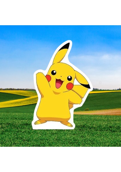 Ayaklı Pano Pokemon Pikachu 34X23 cm Doğum Günü Masa Aksesuarı Oda Süsü fırsatları