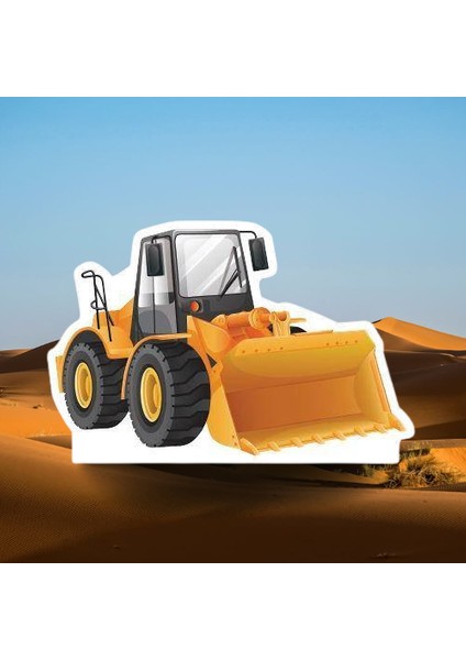 Ayaklı Pano Inşaat Temalı Kepçe 38X28CM Doğum Günü Masa Dekoru Oda Aksesuarı fiyatları