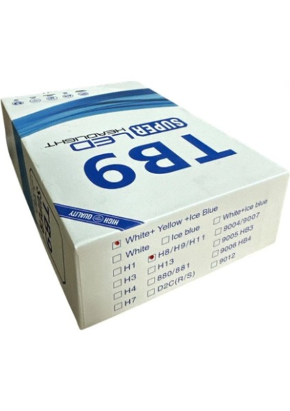 H11 - 3 Renk Xenon Şimşek Etkili 3 Renk Buz Mavisi - Sarı-Beyaz LED Zenon LED Xenon