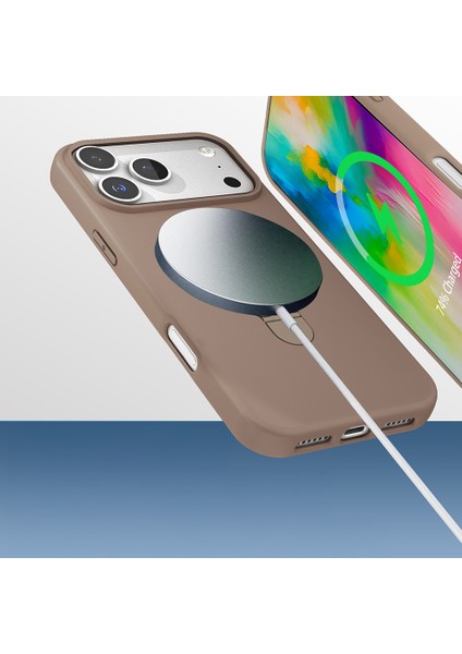 Apple iPhone 17 Pro M-Safe Uyumlu Manyetik Silikon Kuruyucu Kılıf modelleri