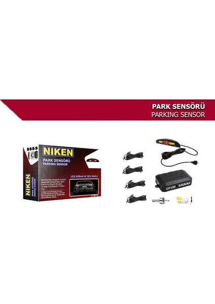 Park Sensörü LED Ekran ve Türkçe Uyarı Siyah N11.20167