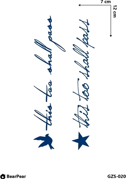 1 Ay Kalıcı Yazılı Geçici Dövme Minimal Kol Bilek Vücut Dövmesi fiyatları