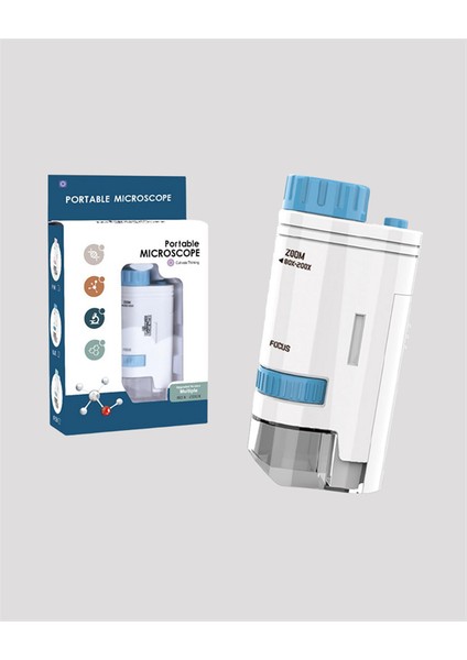 Zeroshop Pmma Optik Lensli Kompakt Taşınabilir Mikroskop fırsatları