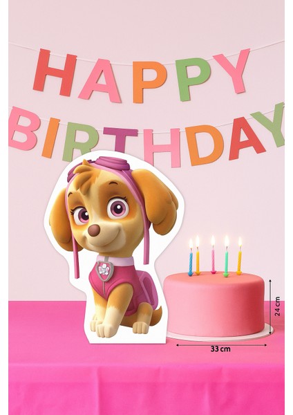 Ayaklı Pano Paw Patrol-Sky 32*24 cm Doğum Günü Masa Dekoru- Oda Süsü modelleri