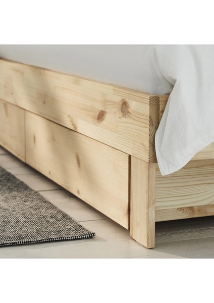 Glamberget Çift Kişilik Karyola Çam 80 / 160 x 200 Cm