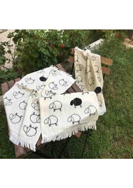 %100 Pamuk 3'lü 40×60 Baskılı Mutfak Havlusu fırsatları