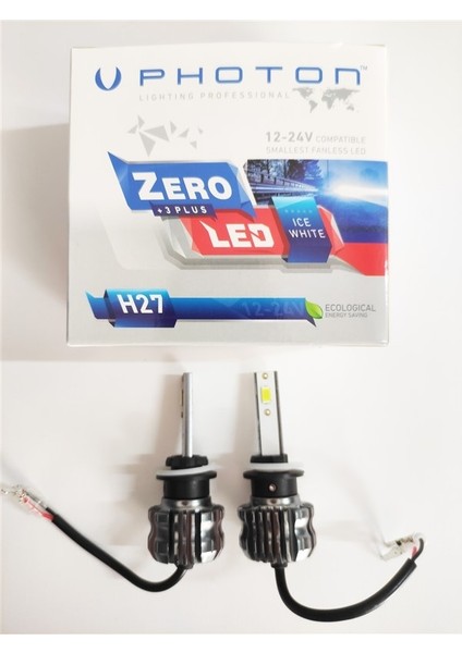 Photon Zero H27 +3 Plus Fansız LED Xenon Buz Beyaz 12V-24V