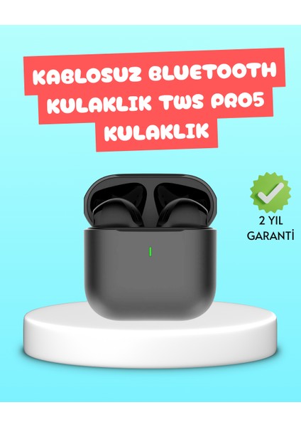 Zeroshop Tws Pro 5 Bluetooth Kulaklık – Kablosuz ve Şarj Kutulu Tasarım