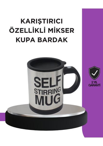 Zeroshop Toz Içecekler Için Hızlı Karıştırma Özellikli Termos Kupa