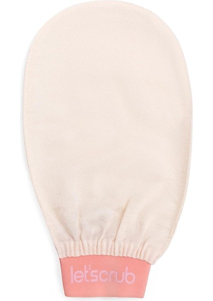 Ekru Banyo Duş Kesesi Peeling Eldiveni %100 Floş Ipek Unisex