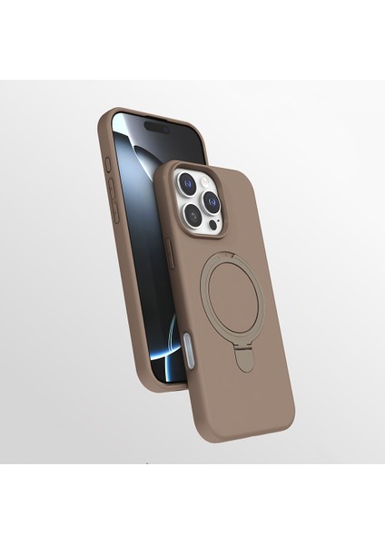 Apple iPhone 16 Pro M-Safe Uyumlu Manyetik Silikon Kuruyucu Kılıf