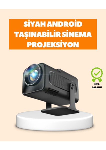 Zeroshop Otomatik Dikey Düzeltmeli ve Manuel Zoom Fonksiyonlu Akıllı Projektör