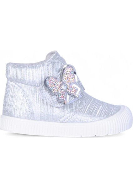 Herbebe 011 Simli Gümüş Kız Çocuk Bot fiyatları