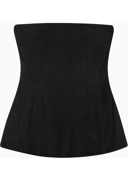 Strapless Linen A-Line Bodice Kadın Üst fiyatları