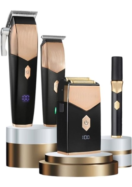 TR-5600 Pro 4in1 Set Saç-Sakal&amp;ense&amp;vücut-Günlük Sakal-Burun&amp;kulak(4'lü Şarj Standı ve Önlük Hediye)