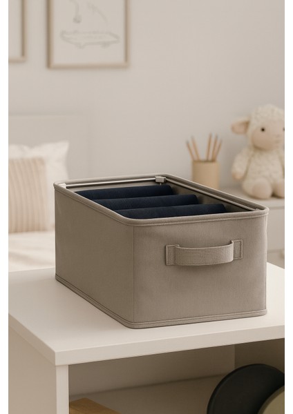3 Adet Çelik Çerçeveli Katlanabilir Dolap Içi Raf Düzenleyici 45X25X20 Saklama Kutusu Organizer fırsatları
