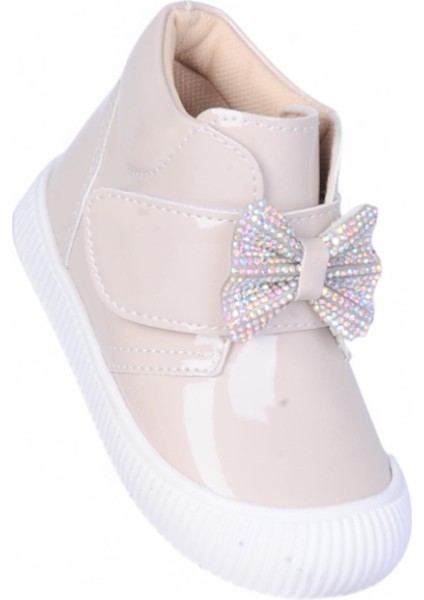 Herbebe 015 Rugan Krem Kız Çocuk Bot