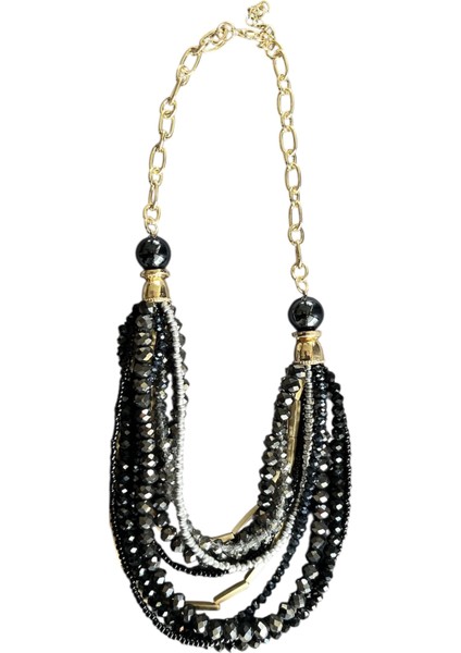 Çoklu Cam Boncuk Kolye