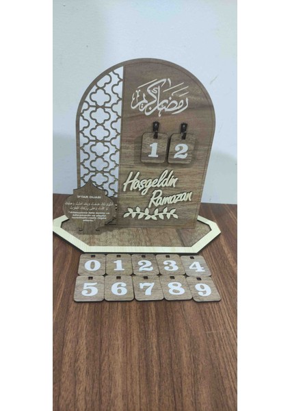 Ahşap Ramazan Takvimi& Iftarduası