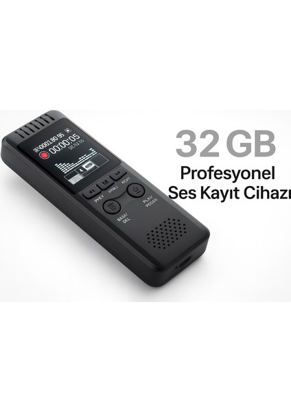 32GB Profesyonel Dijital Ses Kayıt Cihazı Dahili Hoparlör ve Mp3 Çalar modelleri