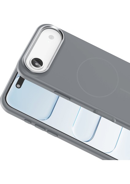 iPhone 17 Pro Max Kılıf M-Safe Şarj Özellikli ve Metal Kamera Çerçeveli Edi Premium Silikon Kapak fırsatları