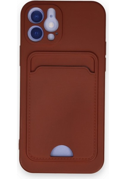 iPhone 12 Kılıf Kart Hazneli Silikon Kapak Ryc/kelvin