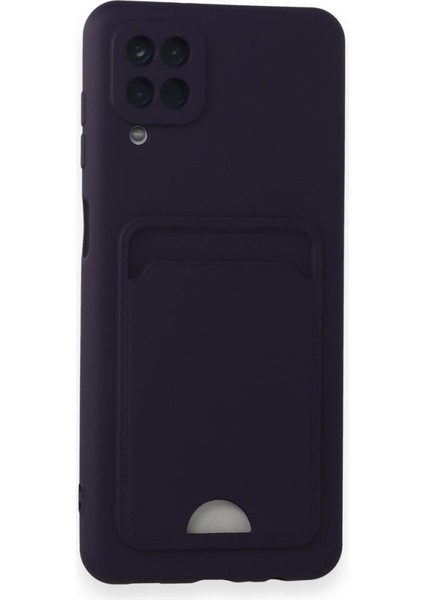Samsung Galaxy A12 Kılıf Kart Hazneli Silikon Kapak Ryc/kelvin