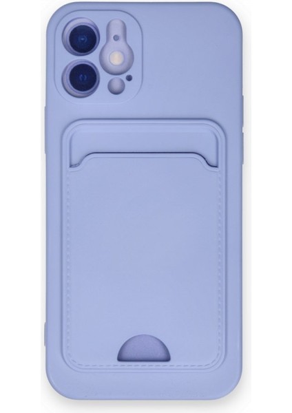 iPhone 12 Kılıf Kart Hazneli Silikon Kapak Ryc/kelvin