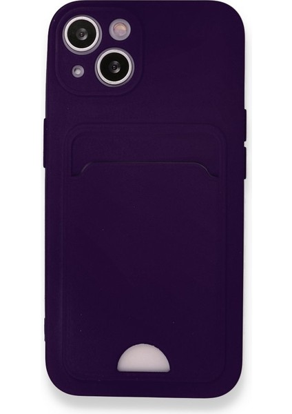 iPhone 13 Kılıf Kart Hazneli Esnek Kelvin Silikon Kapak