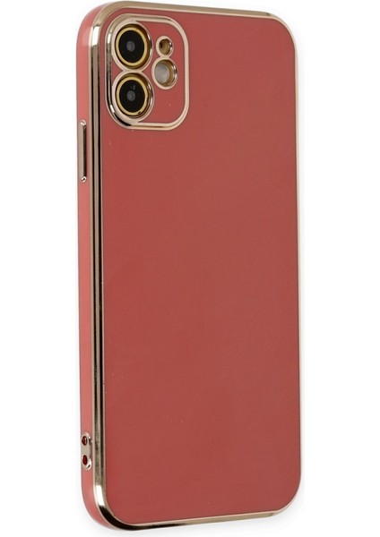 iPhone 12 Kılıf Şık ve Parlak Silikon Kapak Ryc/volet