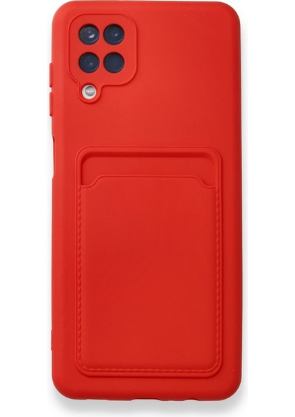 Samsung Galaxy A12 Kılıf Kart Hazneli Silikon Kapak Ryc/kelvin