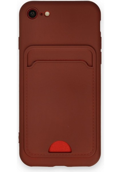 iPhone Se 2020 Kılıf Kart Hazneli Esnek Kelvin Silikon Kapak