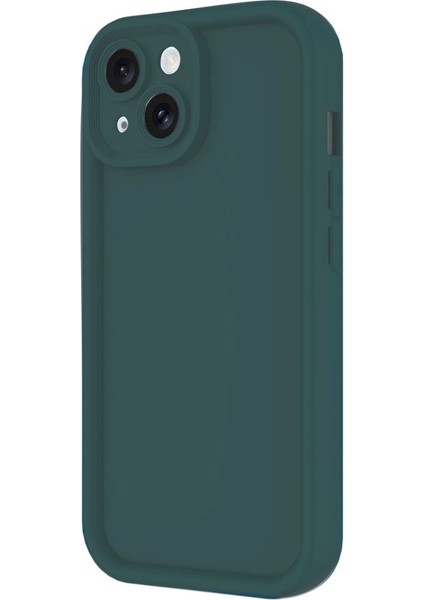 iPhone 13 Kılıf Kenarları Yükseltili ve Yumuşak Dokulu Silikon Kapak Ryc/viera