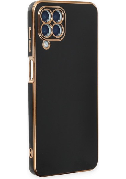Samsung Galaxy M33 Kılıf Parlak Yapılı Esnek Volet Silikon Kapak