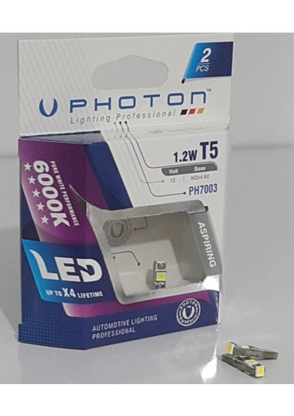 Zembil Photon PH7003 T5 Dipsiz Gösterge LED Ampul Beyaz