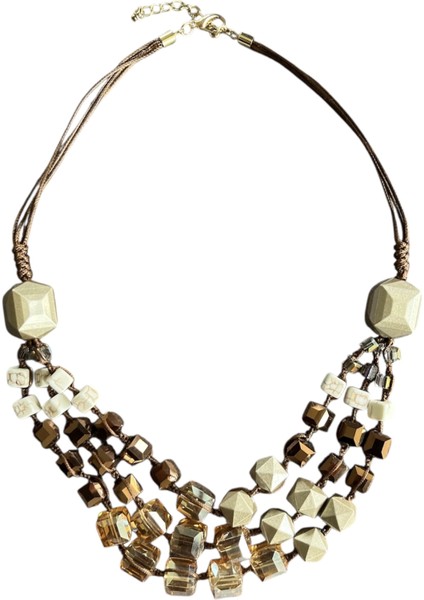 Çoklu Cam Boncuk Kolye