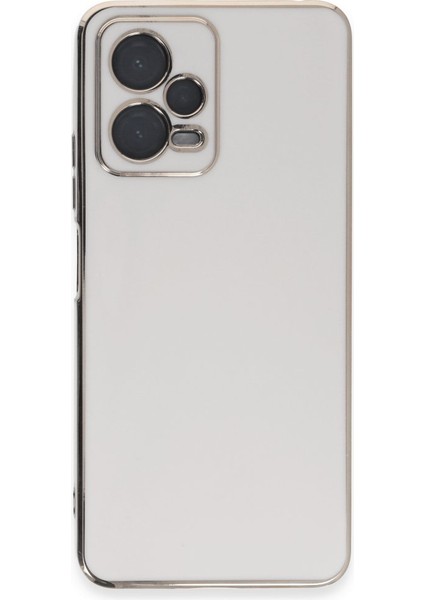 Redmi Note 12 Pro 5g Kılıf Parlak Yapılı Esnek Volet Silikon Kapak
