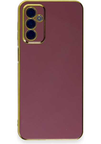 Samsung Galaxy M23 Kılıf Parlak Yapılı Esnek Volet Silikon Kapak