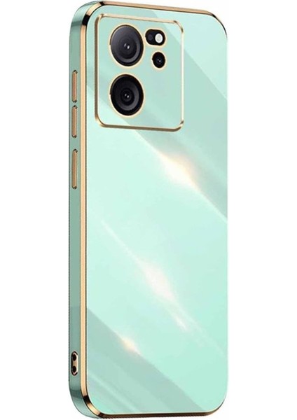 Xiaomi Mi 13T Pro Kılıf Parlak Yapılı Esnek Volet Silikon Kapak