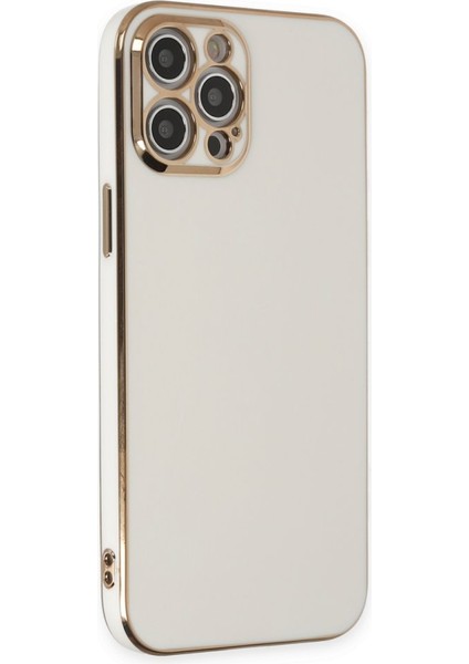 iPhone 12 Pro Kılıf Şık ve Parlak Silikon Kapak Ryc/volet