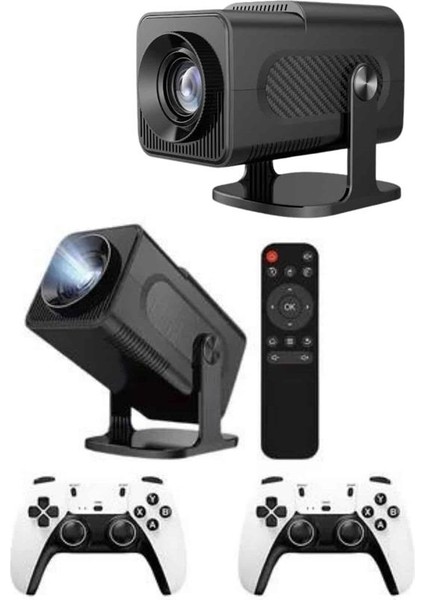 Zeroshop Çift Kollu Game Box Projeksiyon Cihazı Kumandalı Android Tv Dahili Hoparlör indirimleri