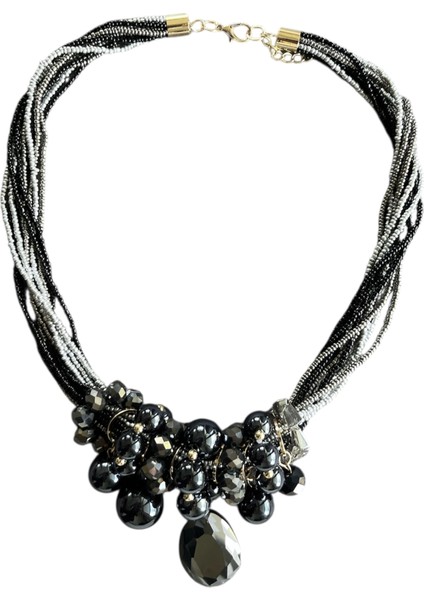 Çoklu Cam Boncuk Kolye