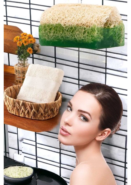 2li Set %100 Doğal Kabak Lifli Aloe Vera Sabun El Yüz Kurulama Havlu fiyatları