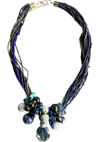 Çoklu Cam Boncuk Kolye