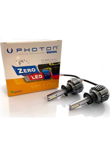 PHOTON12-24 Zero H1 Limon Sarısı Xtreme Yellow +3 Plus Fansız LED