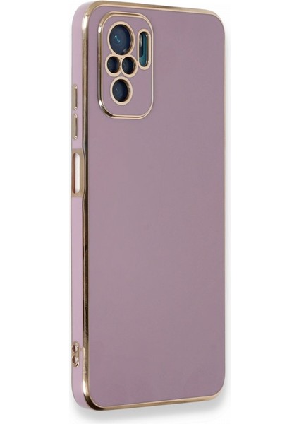 Redmi Note 10 Kılıf Parlak Yapılı Esnek Volet Silikon Kapak