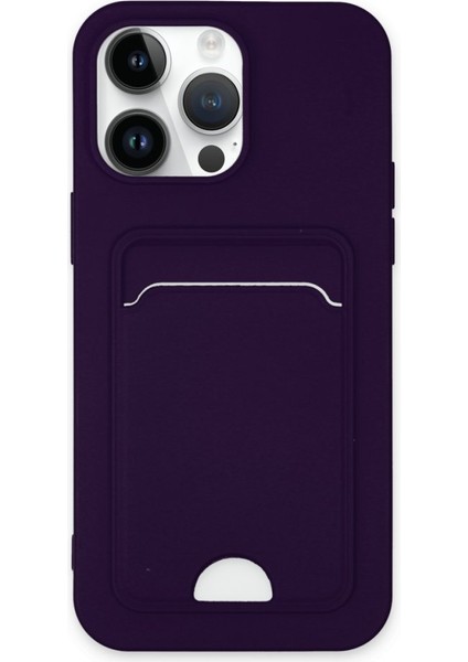iPhone 14 Pro Kılıf Kart Hazneli Silikon Kapak Ryc/kelvin