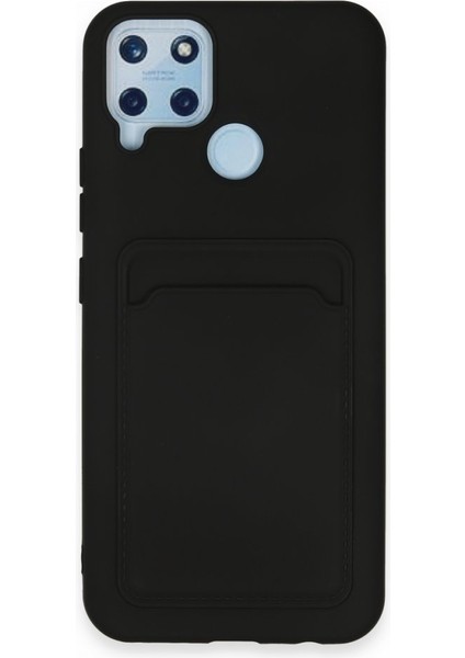 Realme C25 Kılıf Kart Hazneli Esnek Kelvin Silikon Kapak